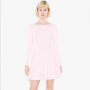 American Apparel Pink Skater Dress